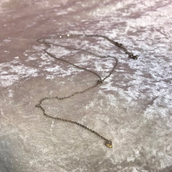 NEW Kitsch Y-Shaped 36" Necklace Silver Tri'd & True Popsugar Jewelry Boho Chic - Picture 4 of 6